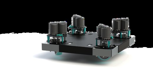 Four modules mounted on a chassis